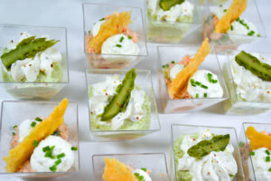 Verrines cocktail salées